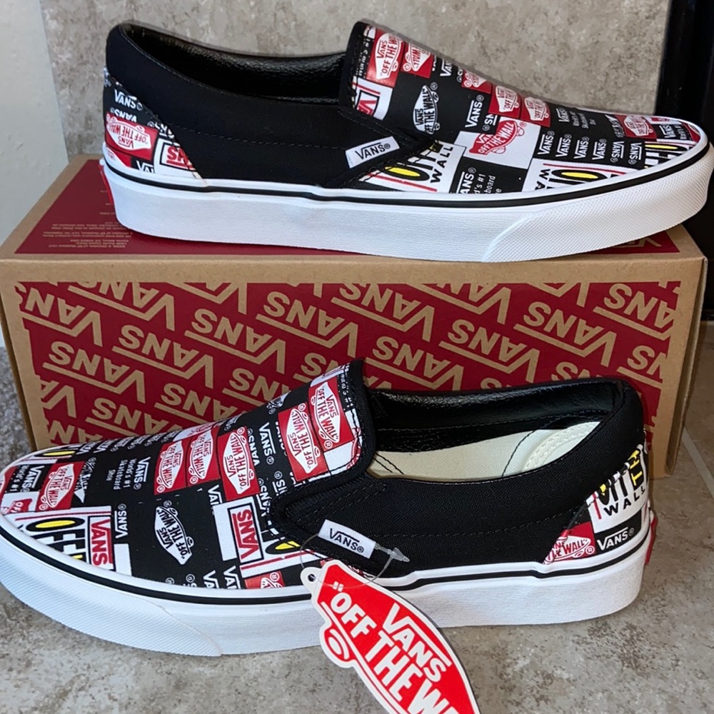 Van’s Classic Slip-On Label Mix ✨ Limited Edition - Picture 1 of 6